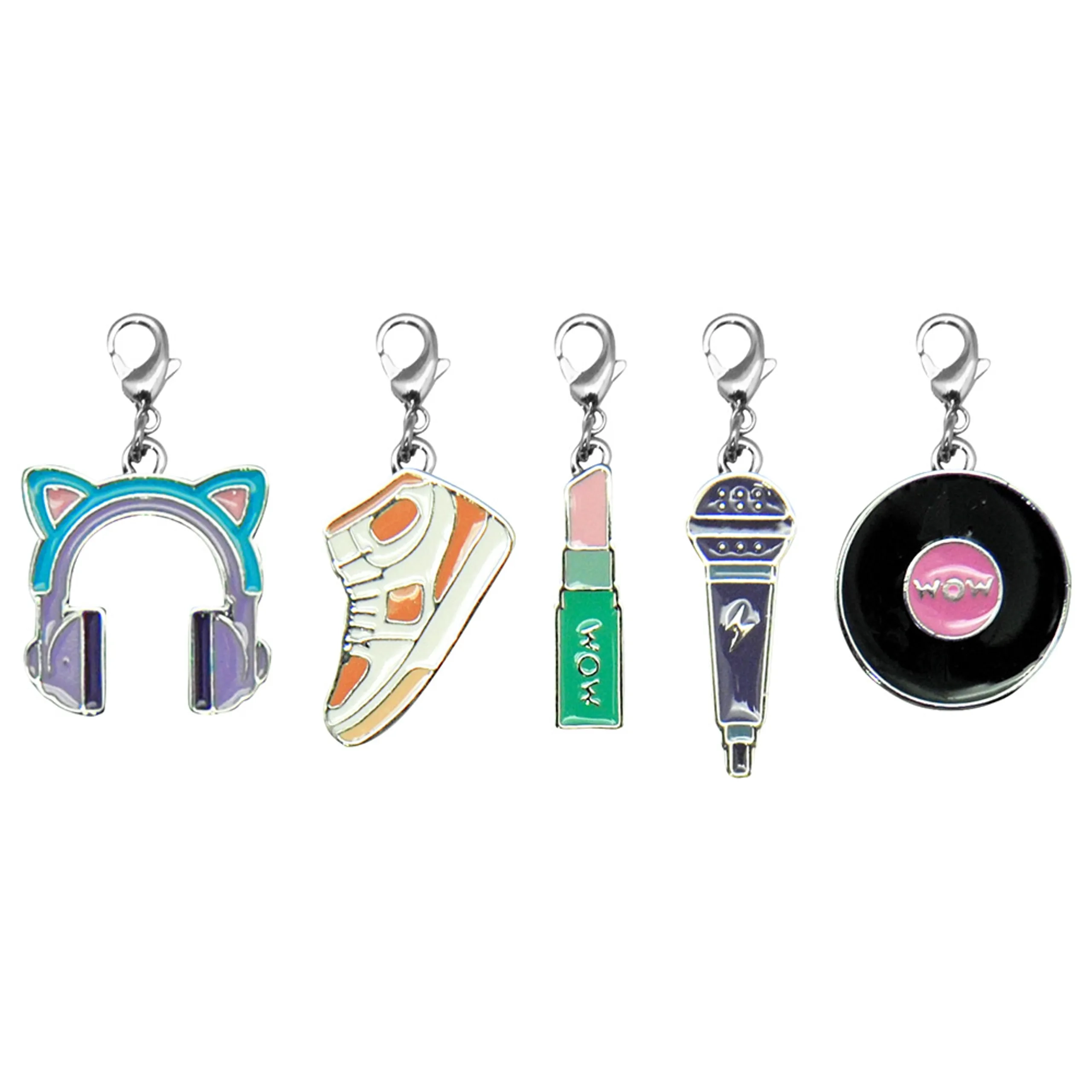 Deluxe DIY Kit - 5 Metal Charms Multi Colour