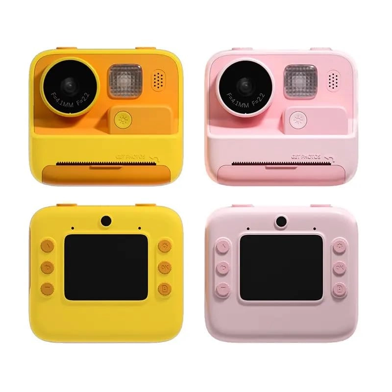 Kids Instant Print Camera - 48MP 1080P Pink