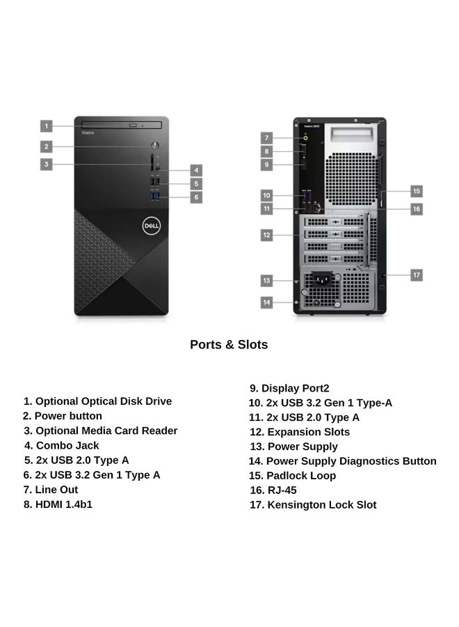 Vostro 3910 - 8 GB 1256 GB Core i3-12100