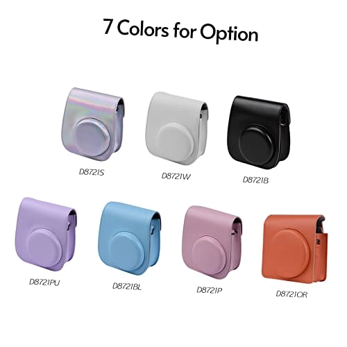 Instant Camera Accessories Kit + Camera Bag + Camera Strap + Photo Album + Photo Clips + Photo Frame + Hanging String + Stickers + Pen + Filt - 12-in-1 leather