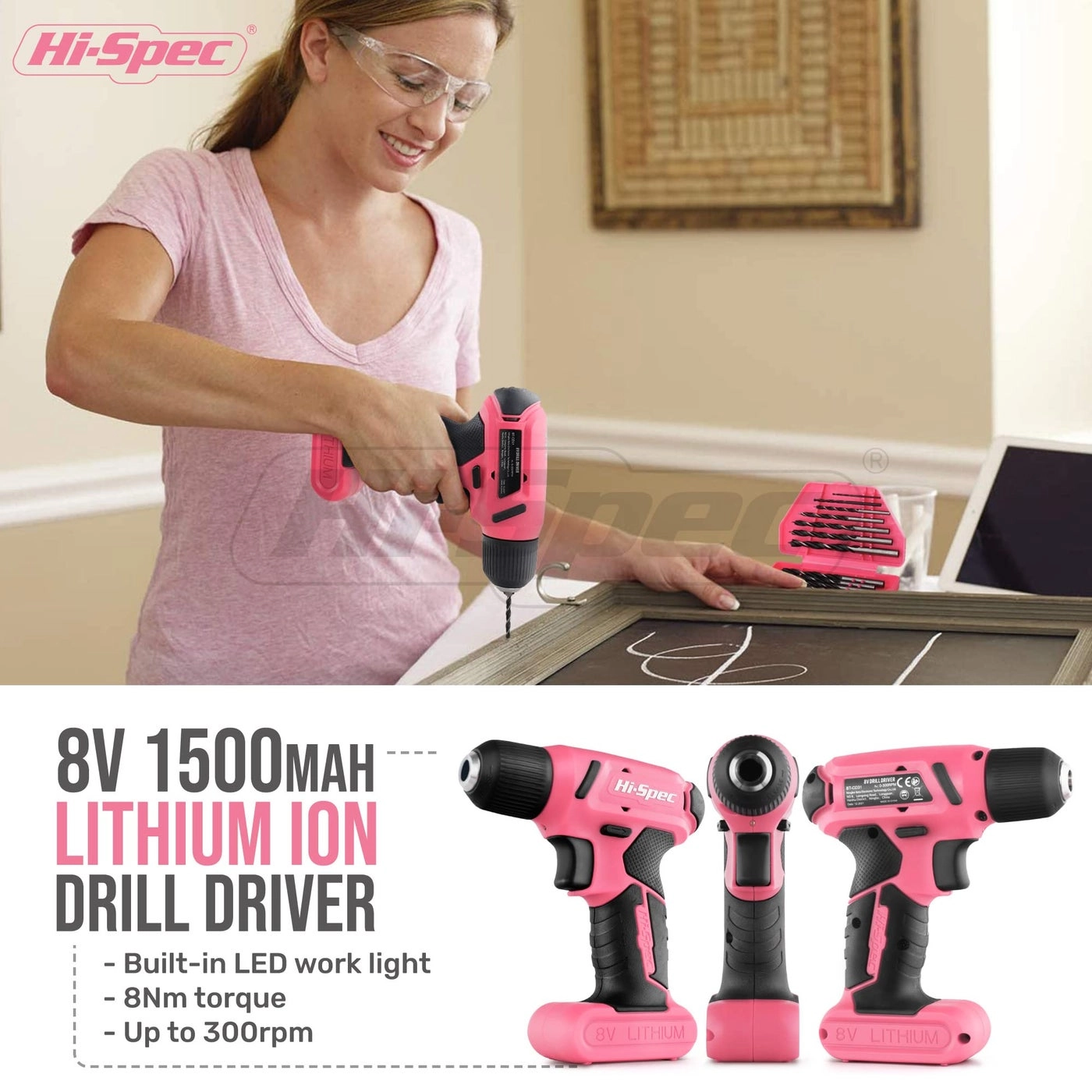 Cordless Drill Driver + Tool Kit
