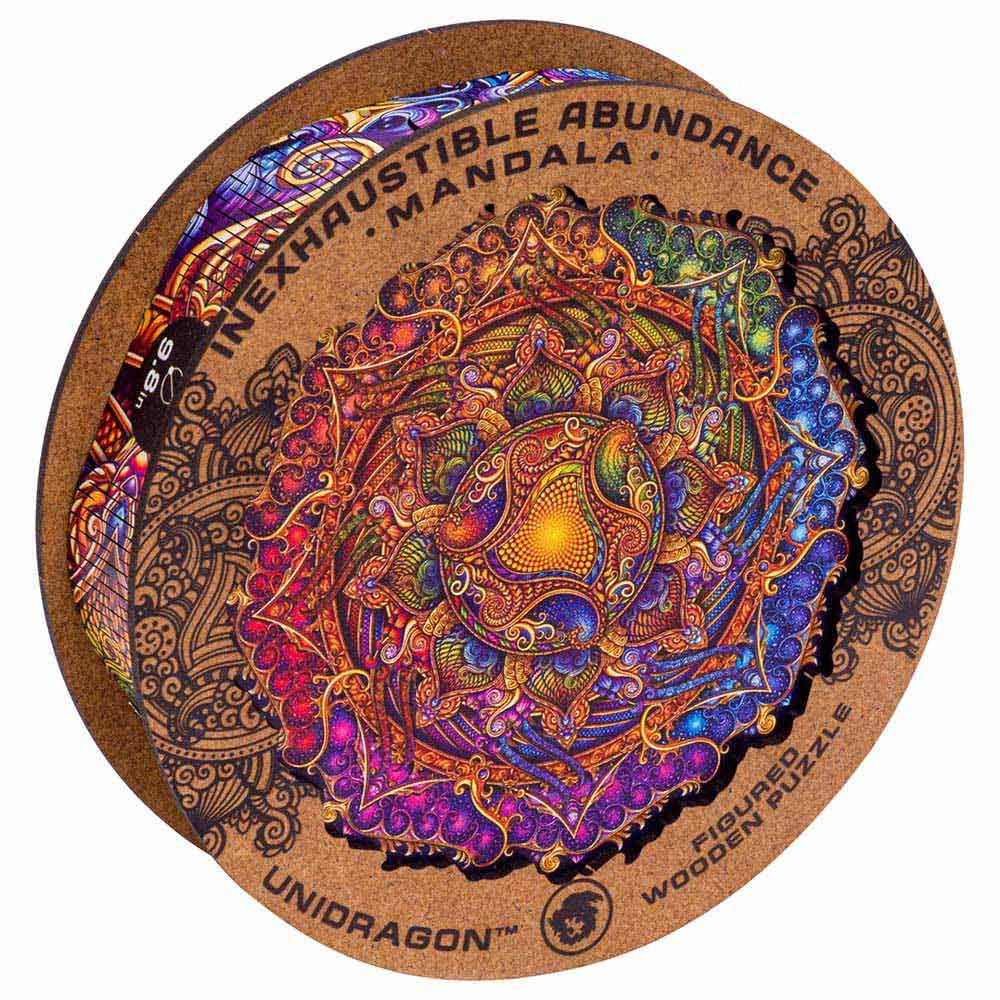 Unidragon Mandala Inexhaustible Abundance Wooden Puzzle (4107390-Inexhaustible_Abundance_M) - 200 pcs