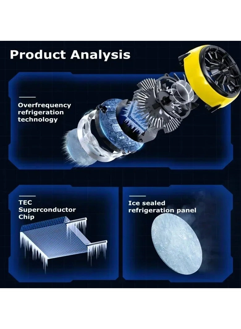 CX04 - Magnetic Clip-On RGB USB Phone Cooler