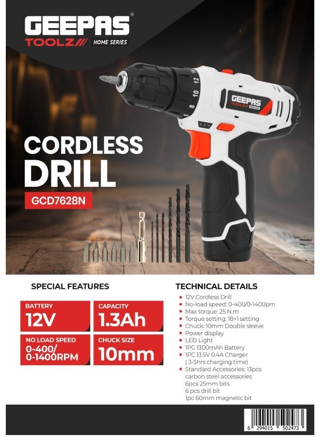 Cordless Percussion Drill - 550 Amp Hours