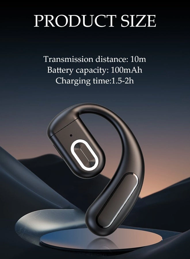 AI Real-time Translation Earphones - Single-ear Wireless Bluetooth Hanging
