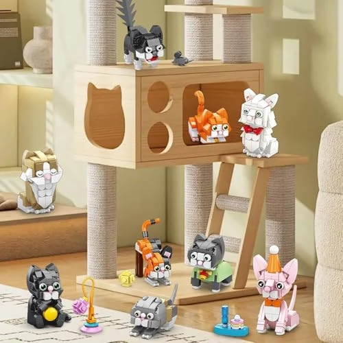 Cat Building Block Kit - Cat 9 pcs