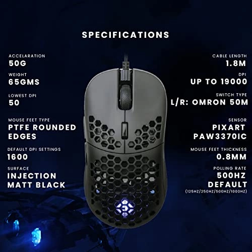 Kilonova 3370IC PRO X-Light Gaming Mouse - Wired