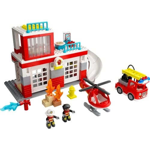 Fire Station & Helicopter Playset (10970)