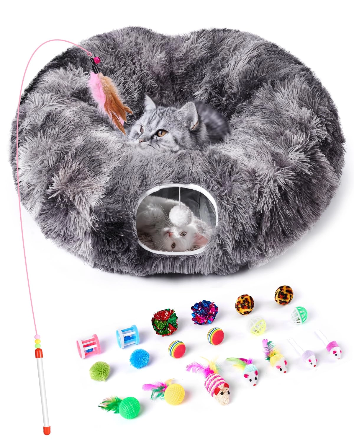 odoland Cat Play Tunnel - Cool Gray 1350.00 Grams