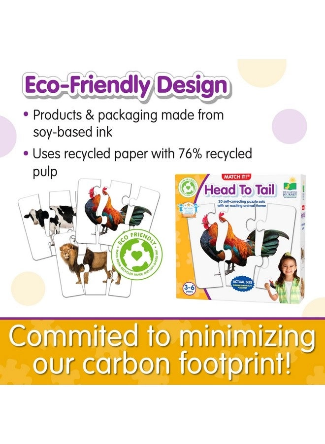 Match It! Head to Tail - Ages 3-6 Years 40 Pieces