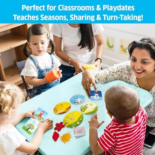 Season Wise Board Game Seasons, Sorting & Weather - 3-6 years 43 pieces