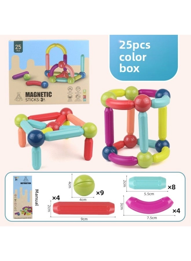 Loquat Magnetic Rods Building Blocks - 2-3 25-piece
