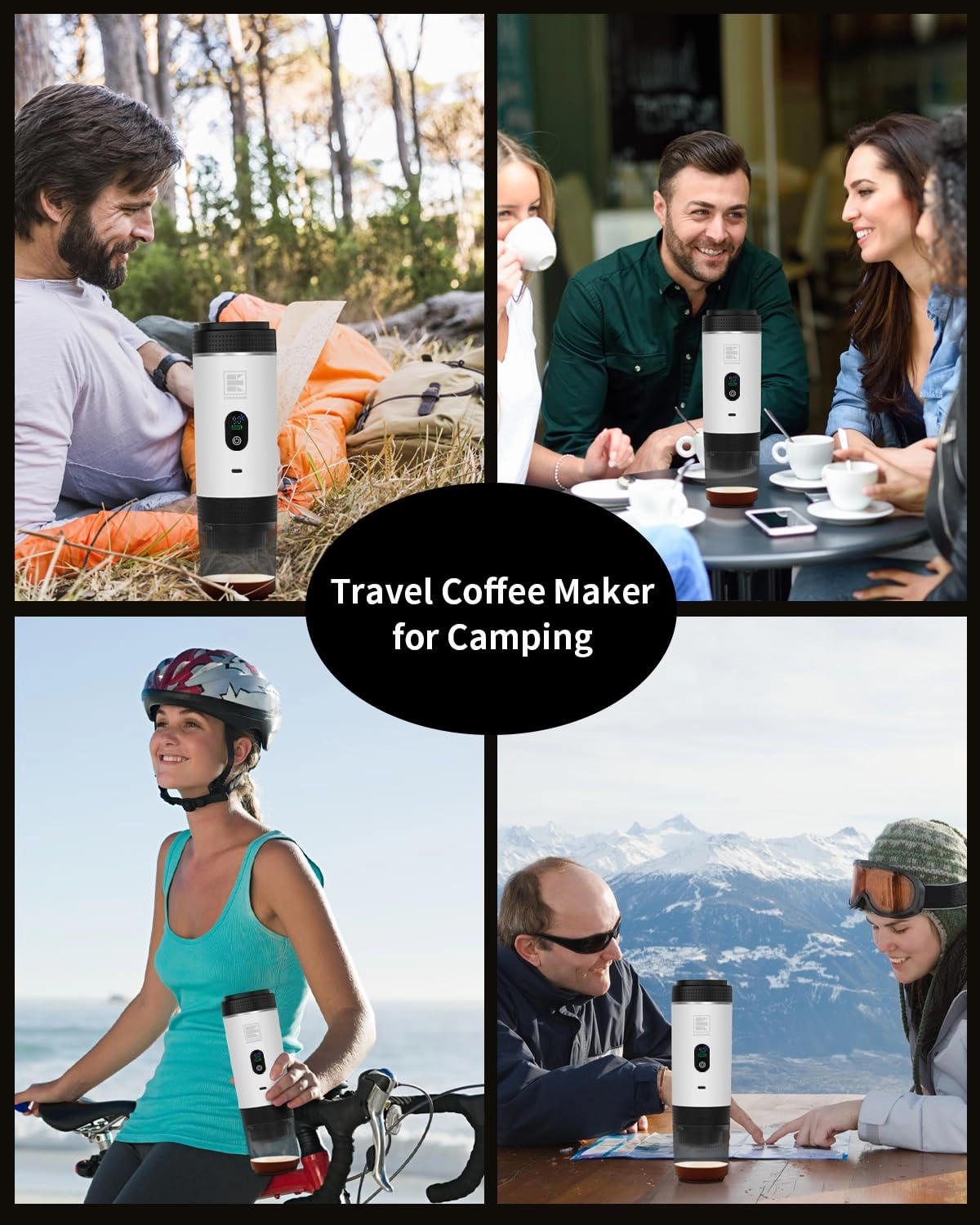 Portable Electric Espresso Machine - Rechargeable Battery NS capsules compatible