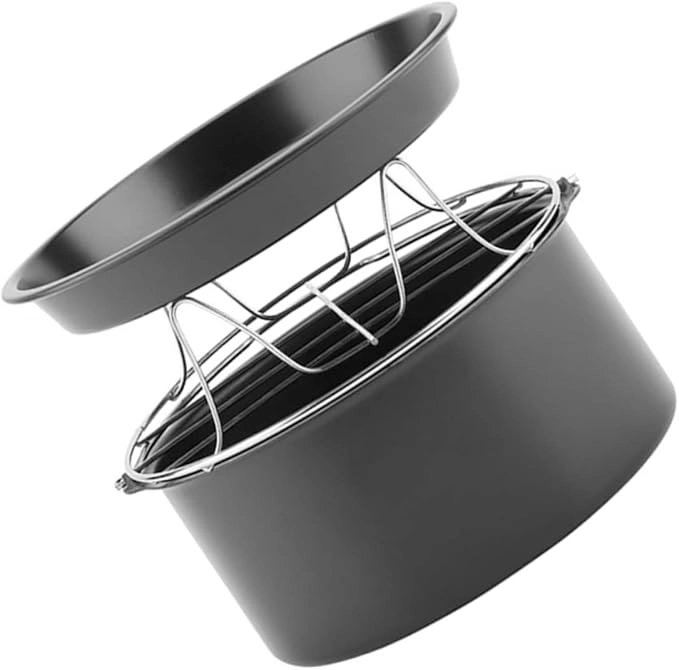 Generic Pizza Pan + Cake Pan + Steaming Rack - Stainless Steel
