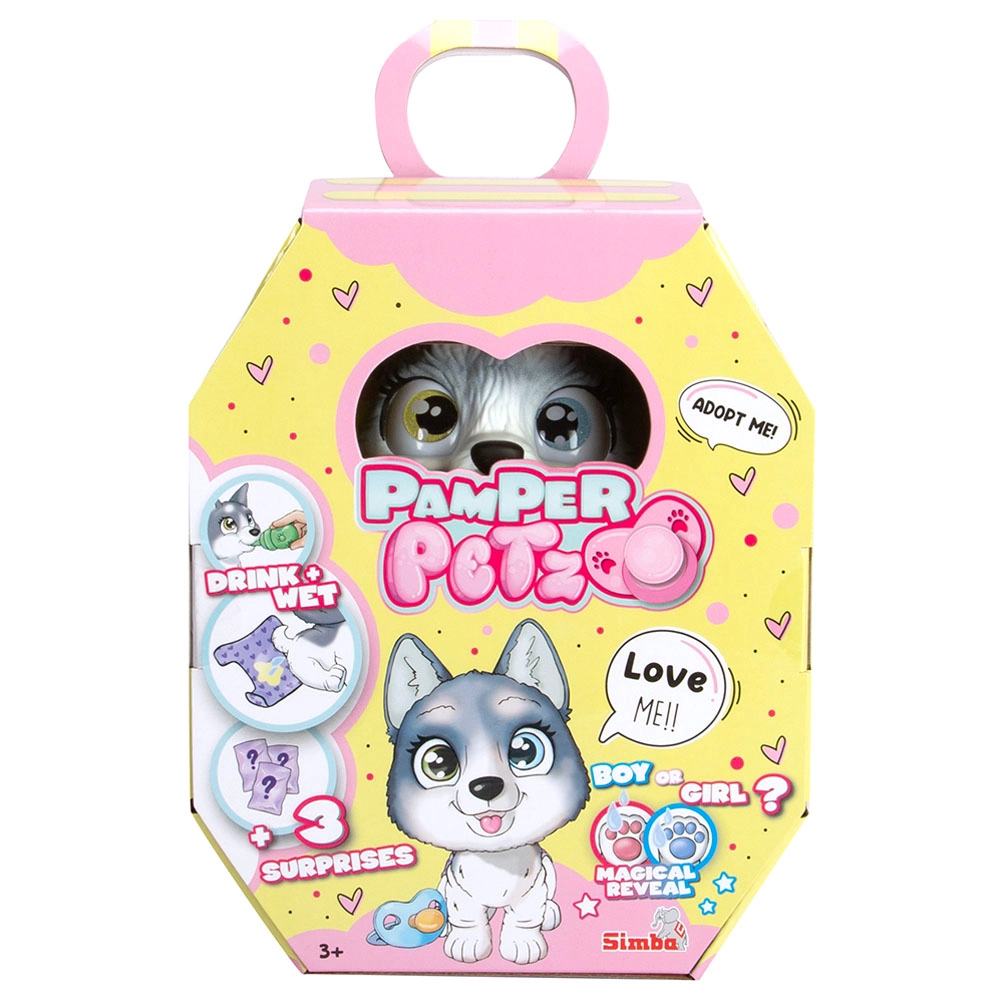 Pamper Petz Animal Husky - 15 cm