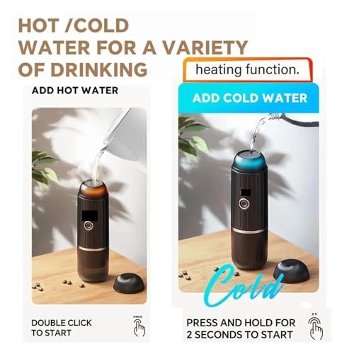 Portable Coffee Maker - coffee powder and capsules