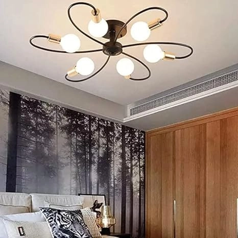 153 CHANDELIER 6 LIGHT - warm white