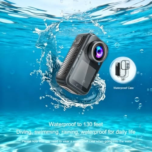 Dual Screen Sports Body Camera - 5 MP 128G