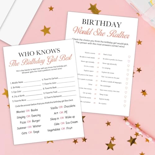 Would She Rather + Who Knows The Birthday Girl Best