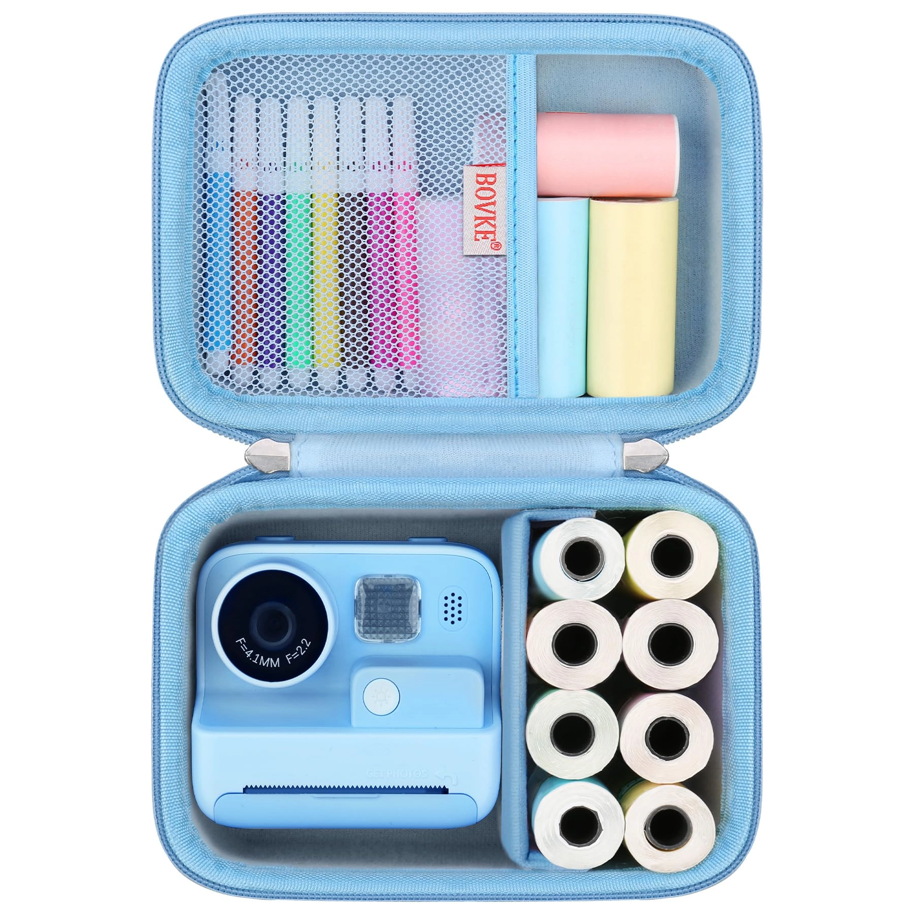 BOVKE Kids Instant Print Camera Case - 14.76 x 12.09 x 9.27 cm GOPIUPIU / PROGRACE / GKTZ / ASIUR Hard Shell