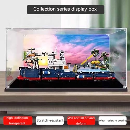 Acrylic Dustproof Transparent Custom Display Case - 58 x 16 x 27 cm