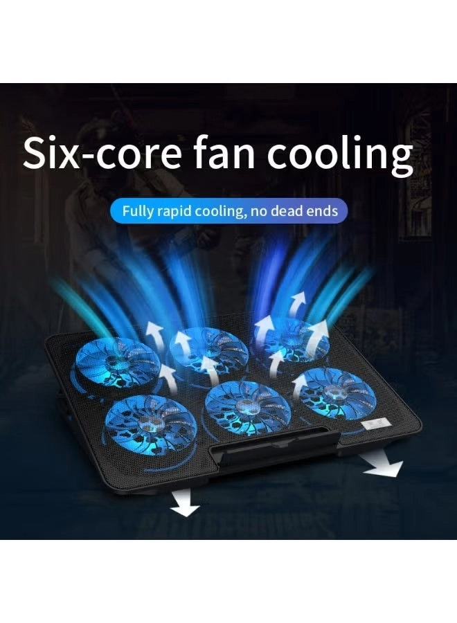 Laptop Cooling Pad - 6 fans 12-17 Inch
