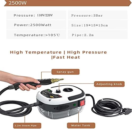High Pressure Steam Cleaner - 3Bar 900ml