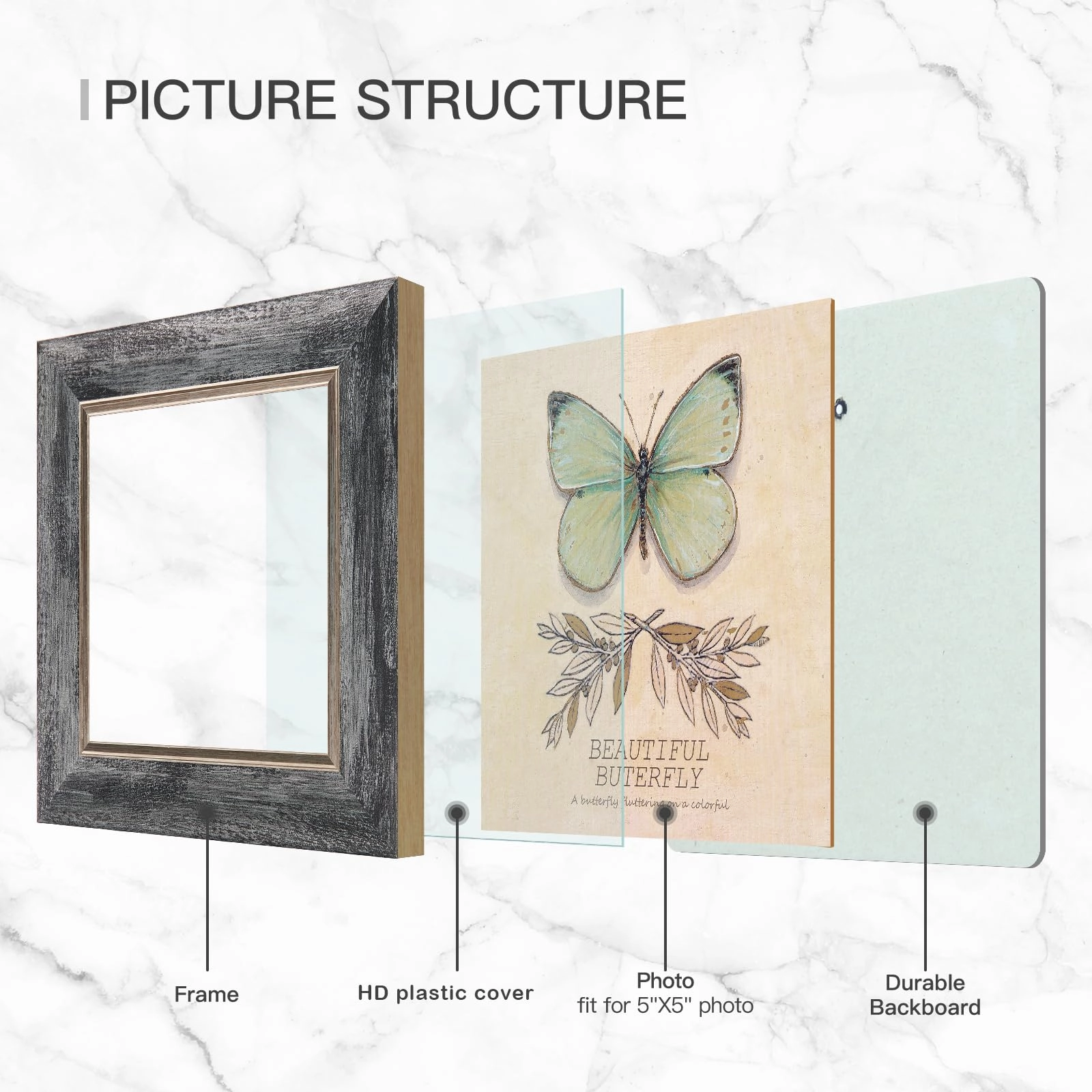 Picture Frames - 5 x 5 inch