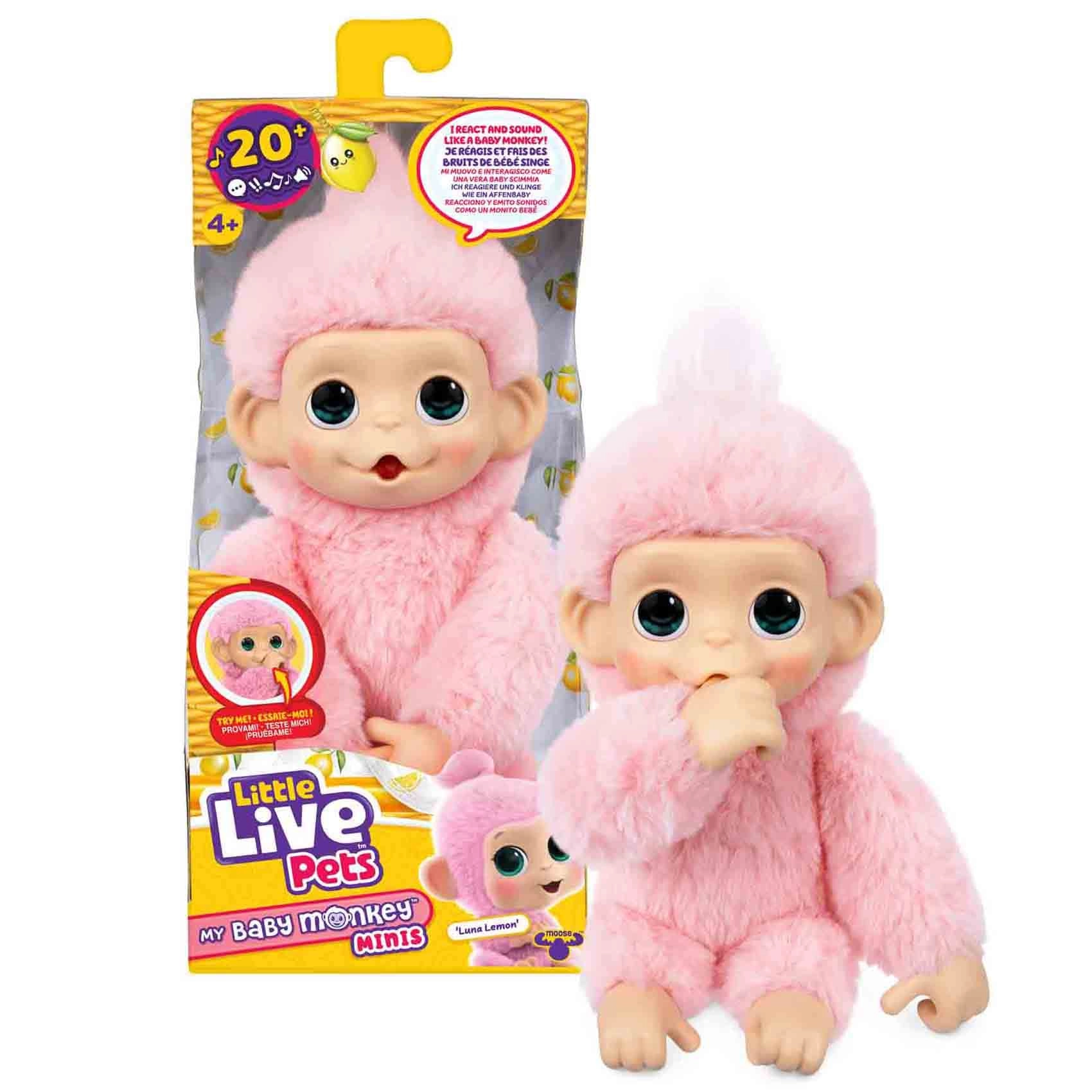 Play and Dream Una Lemon My Baby Monkey Minis - 20+ sounds