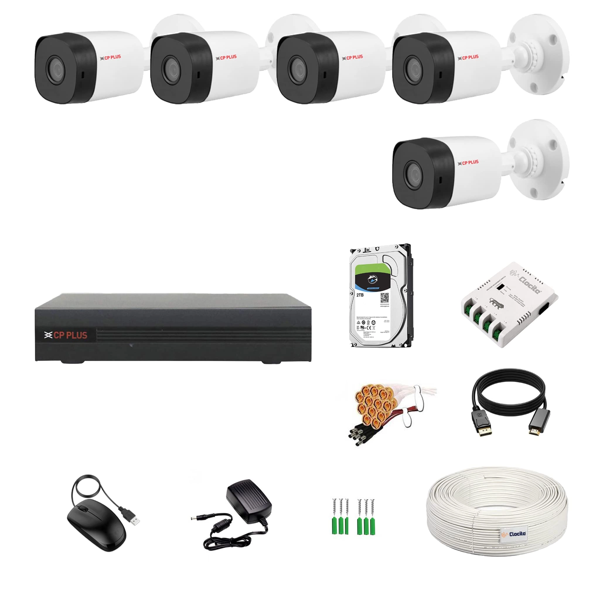 Full HD DVR - 8 Bullet 8 Channel 2.4 MP