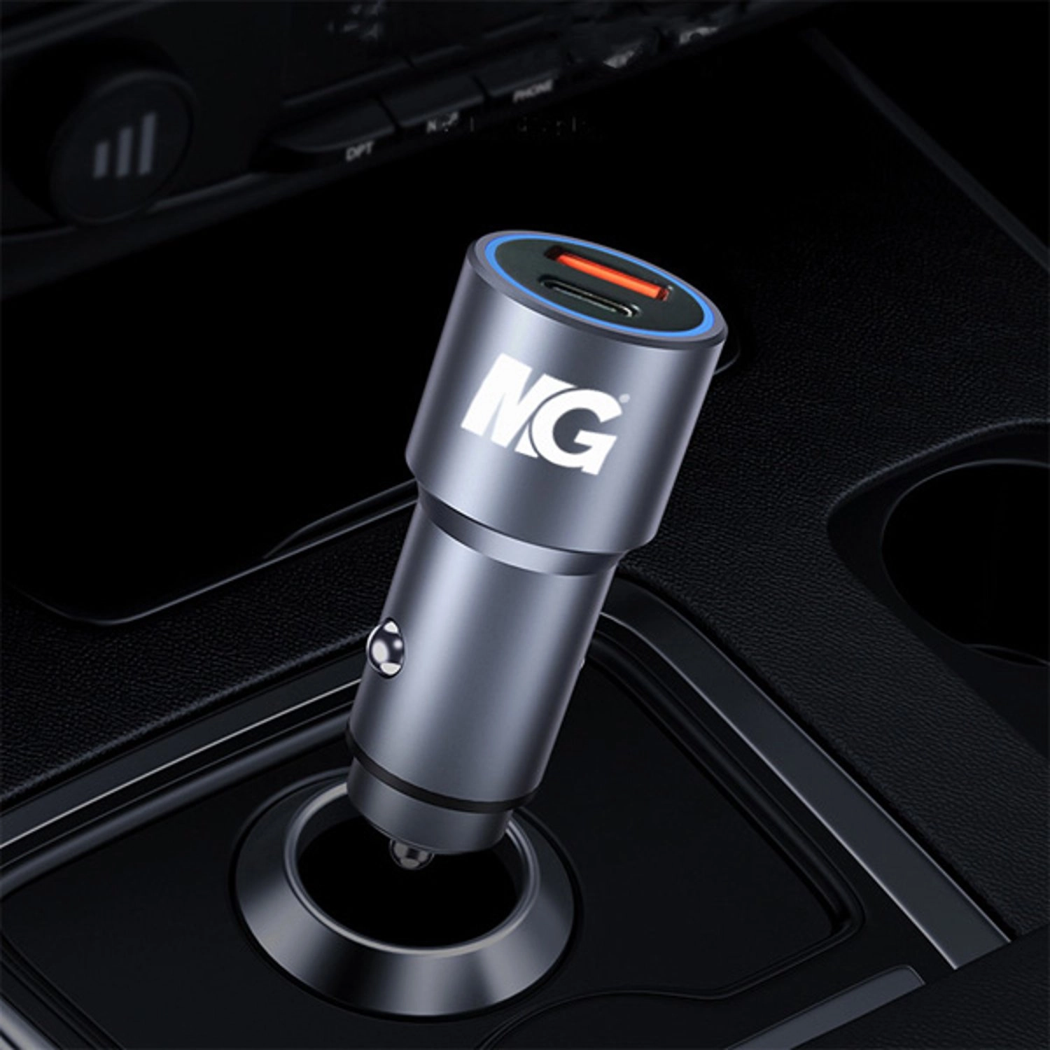 Veloce Series - Dual Port Silver Charger