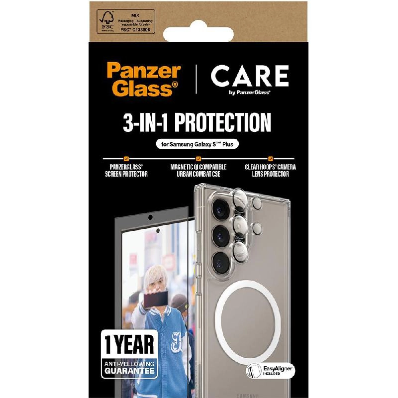 Privacy Screen Protector + Urban Combat Case + Hoops Camera Lens Protector Smartphone Case for Samsung Galaxy S25 Ultra