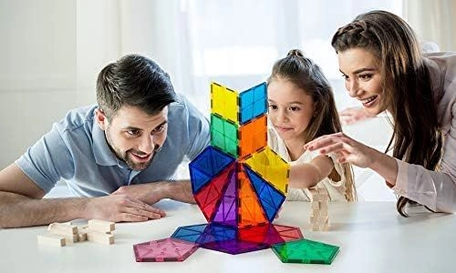 Magnetic Tiles 3D Geometry - 16 pcs