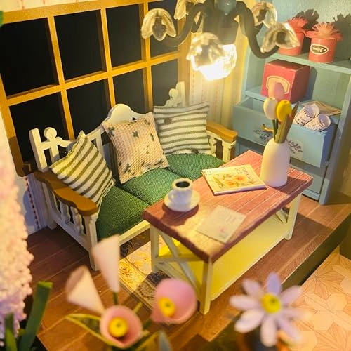 DIY Miniature Dollhouse Kit - Happiness Ice Cream Shop 1:24