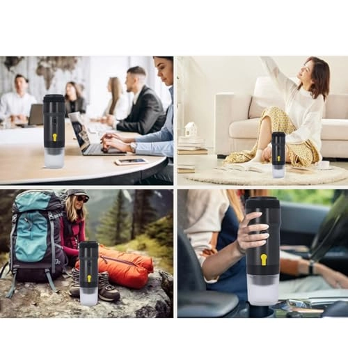 Portable Coffee Machine - 80ml capsule or powder