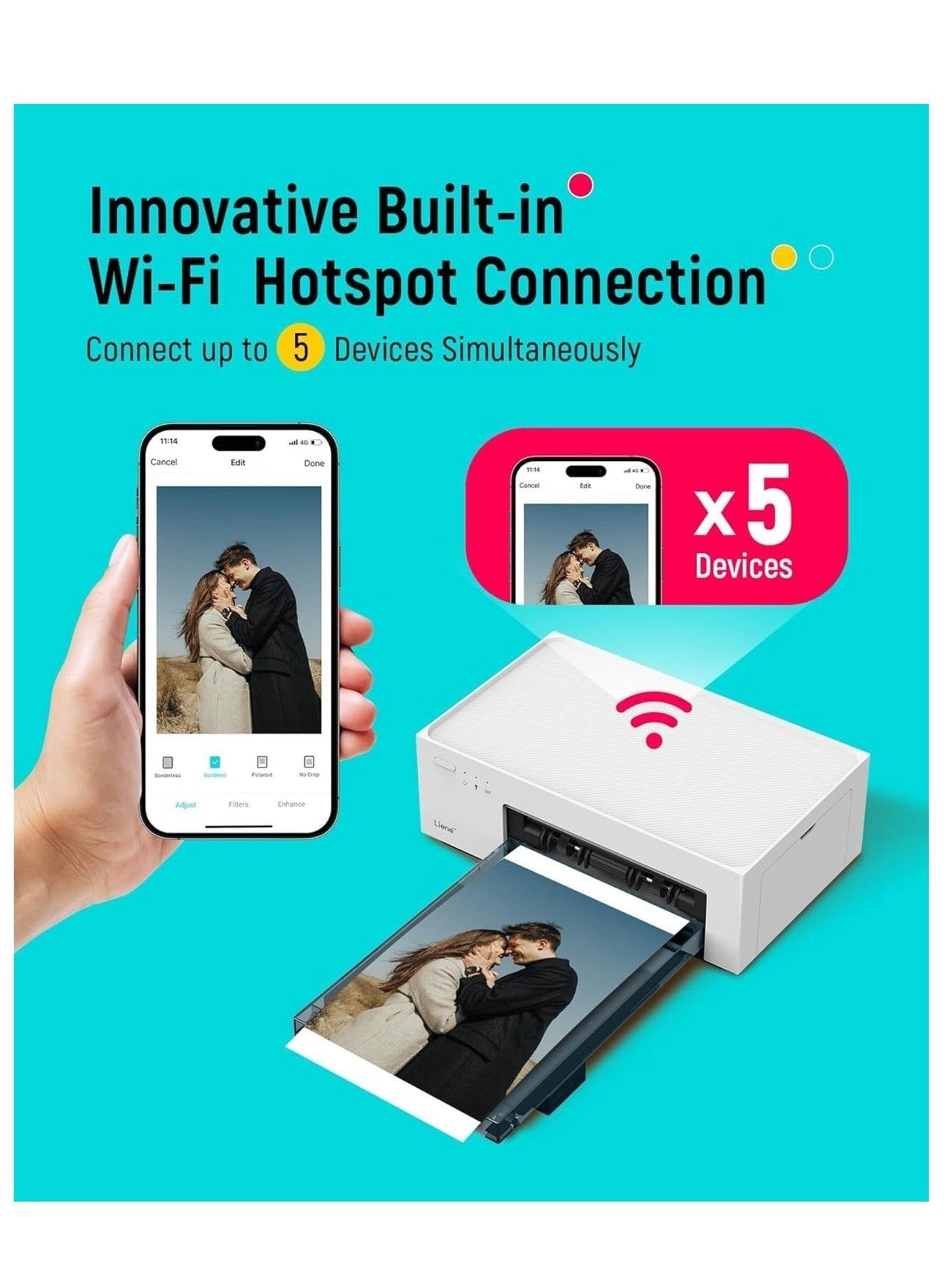 Portable Photo Printer - 4x6 inch