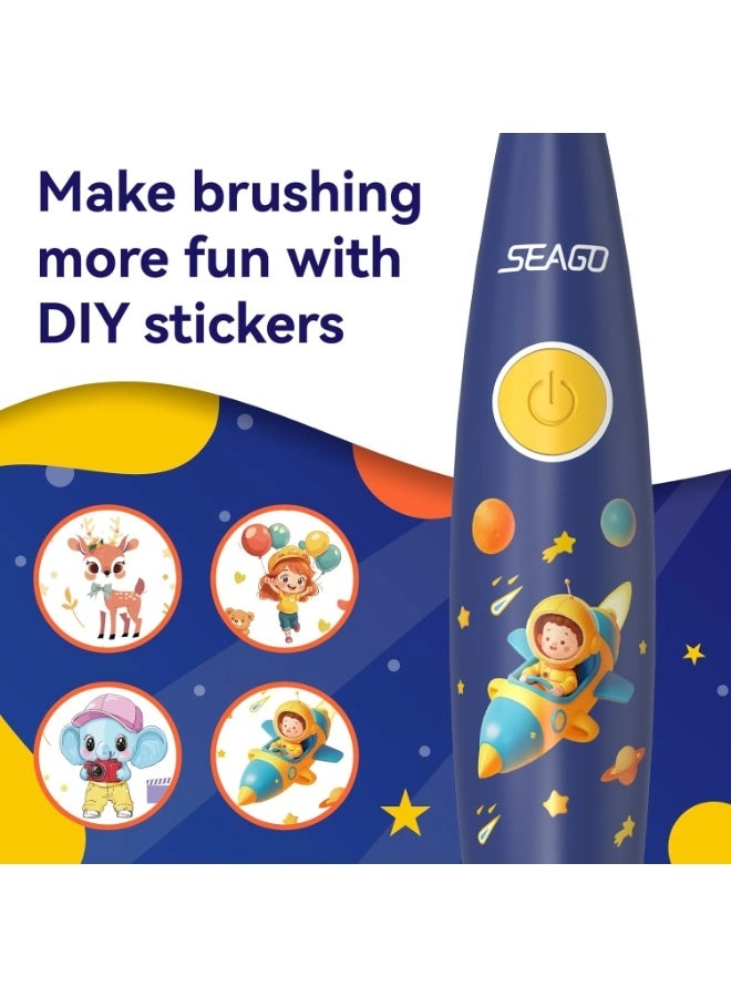 SG-2159 - 8 Soft Toothbrush Heads LED Light 2-Minute Timer