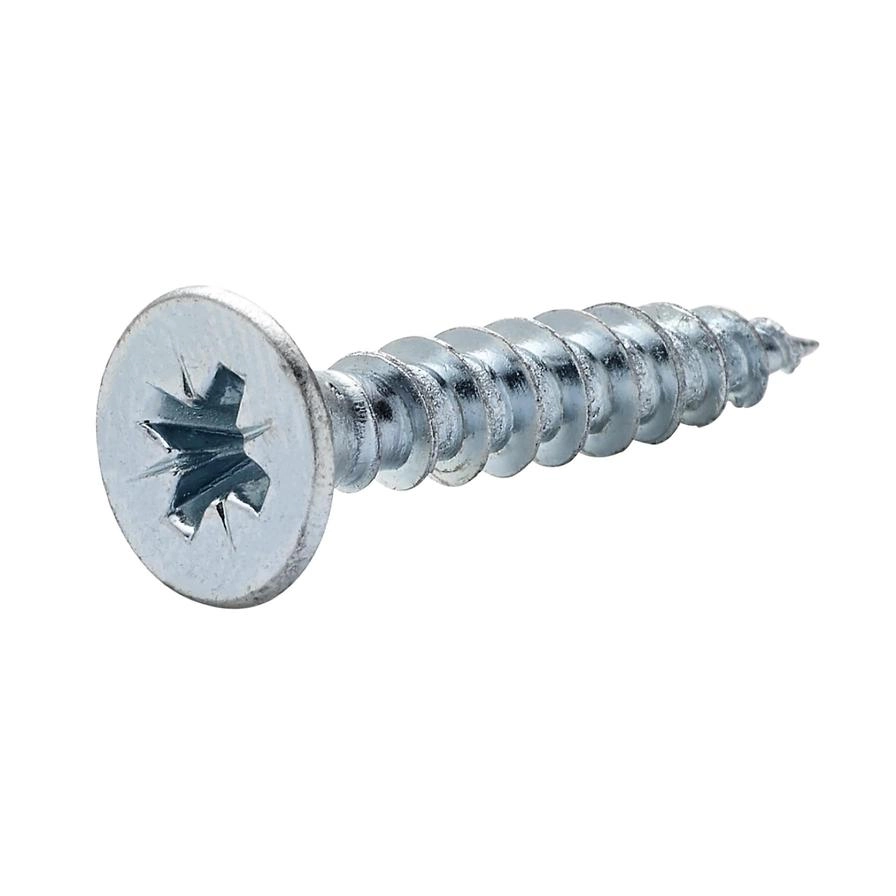 Zinc-Plated Carbon Steel Wood Screw Pack 4.5mm 25mm