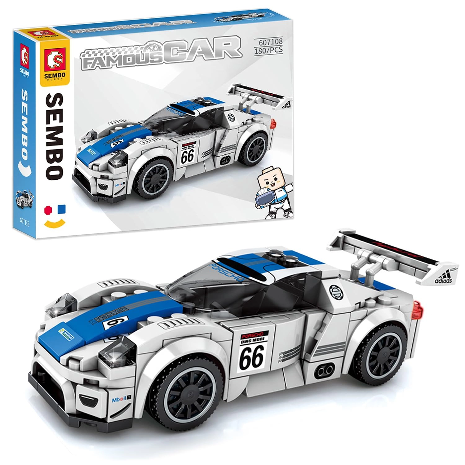 Champions Famous GT Race Car - Building Set Model Kit (607093)