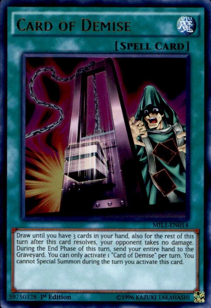 Konami Yu-Gi-Oh! Card of Demise MIL1-EN014