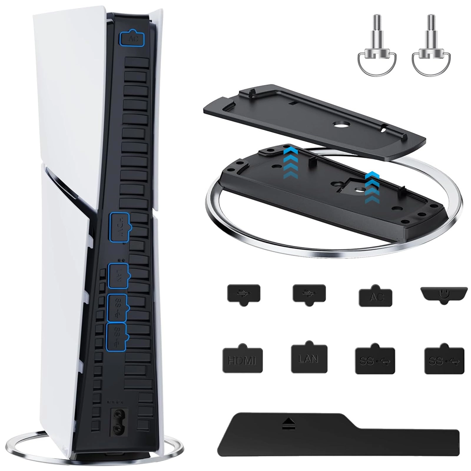 TanReginal PS5 Vertical Stand - PS5 PS5 Console PS5 Slim PS5 Slim and PS5 Console (Disc and Digital Version)