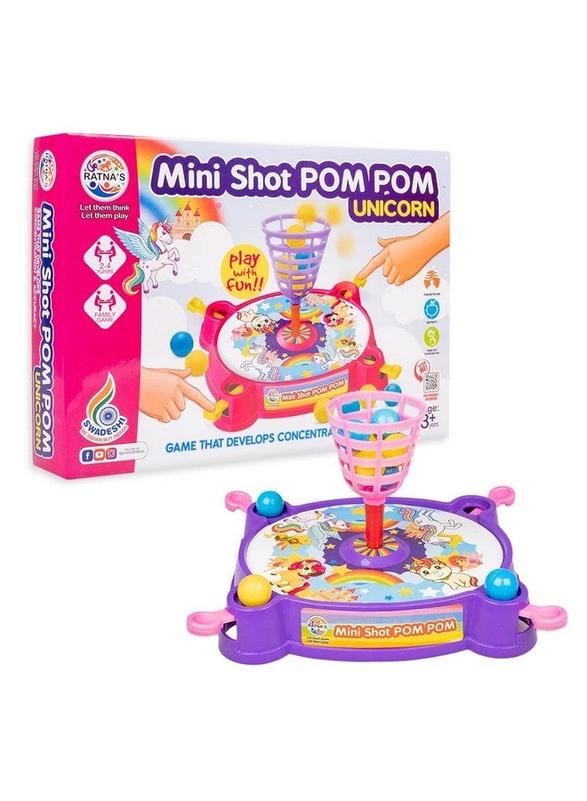 Mini Shot - Pom Pom Unicorn Printed Basket Ball