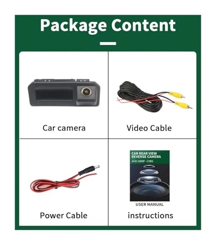 Rear View Camera Fisheye - Night vision Wired 1080P