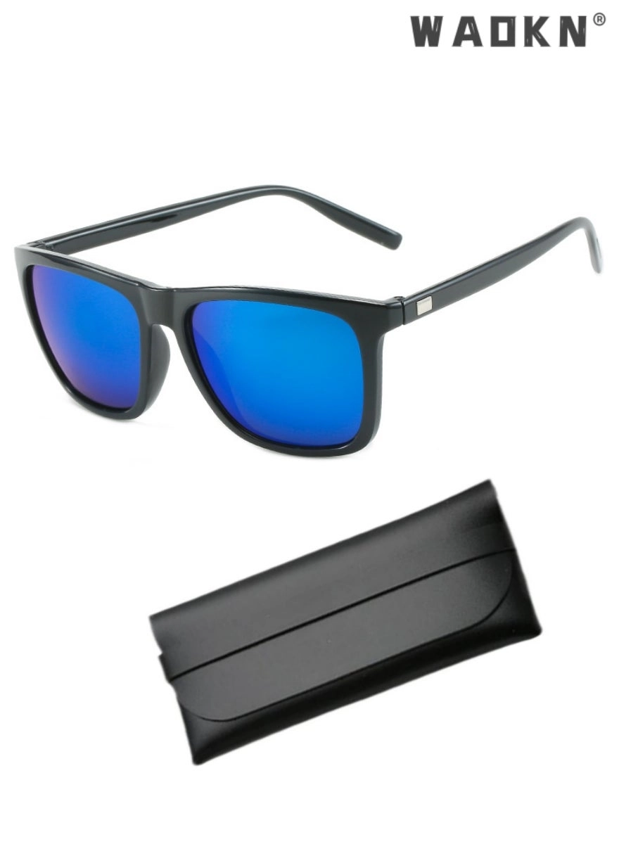 Polarized Square Sunglasses - 45mm Grey