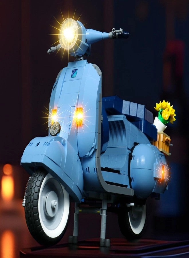Brickshining LED Lighting Kit for Vespa 125 10298 - Compatible with 10298 AAA/USB Power