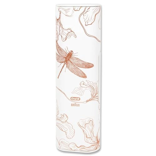 Genius Series Travel Toothbrush Kit - 1 Handpiece 2 Toothbrush Heads Dragonfly Gold