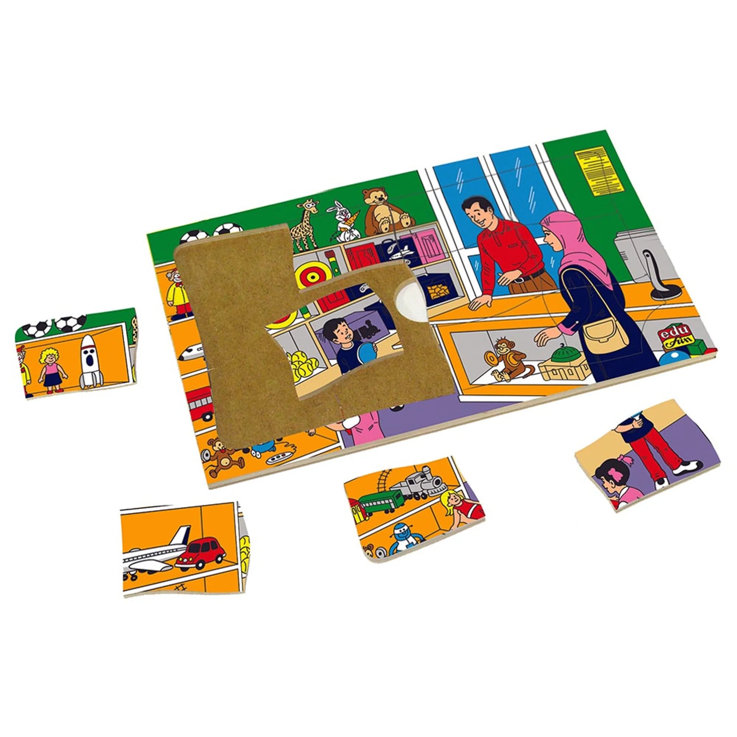 Edu Fun Shape Sorting Bus Puzzle - Suitable for 6 months and above