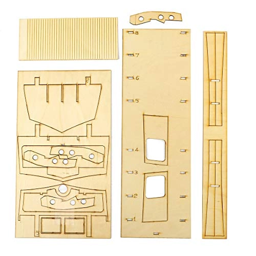 Wooden Sailing Boats Model - 1:18 DIY Assembly