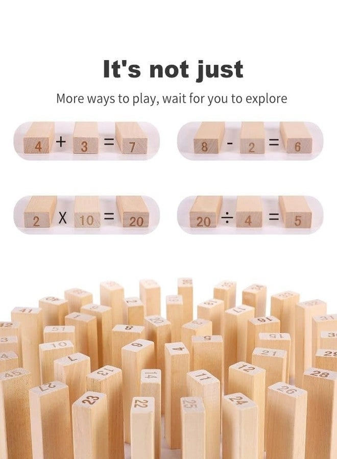 54 Wooden Blocks - 5 to 10 Year 54 pieces