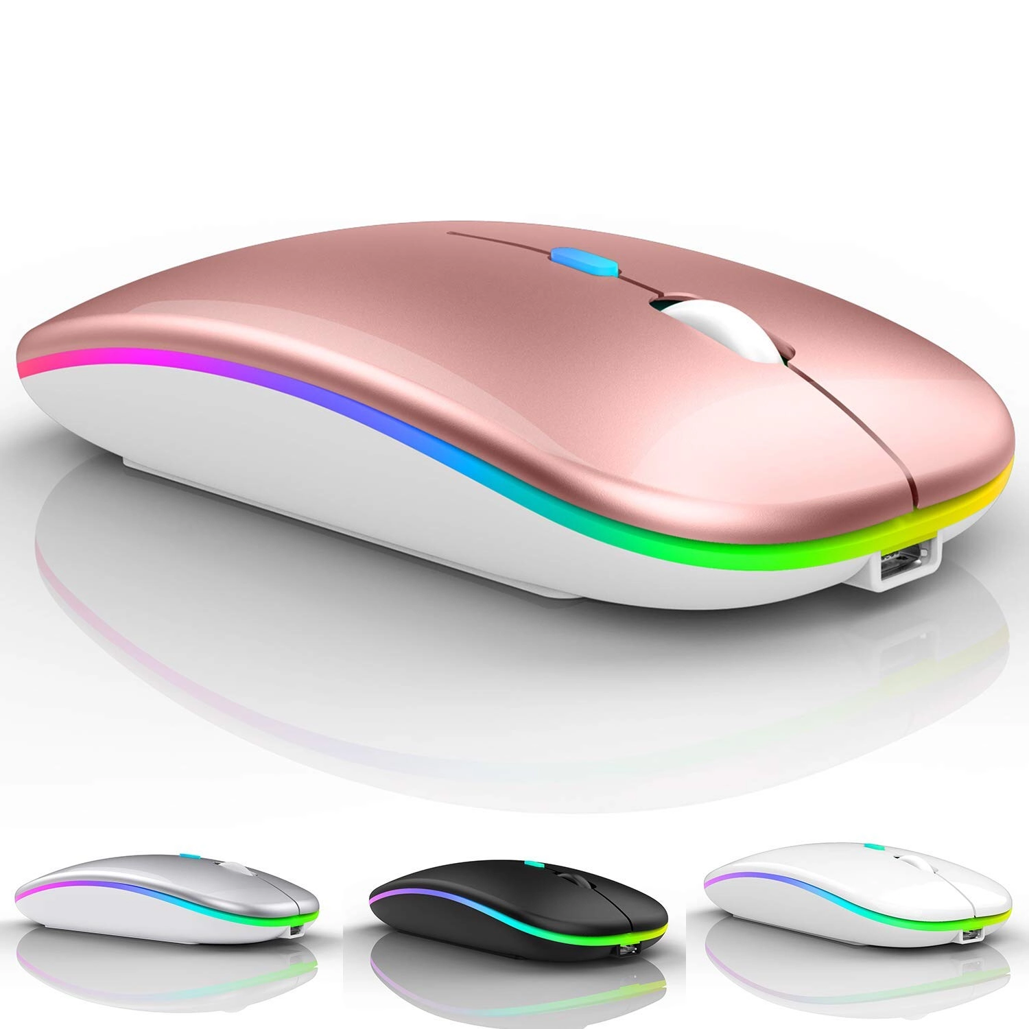 Fegishilly Slim Rechargeable Mouse - Bluetooth